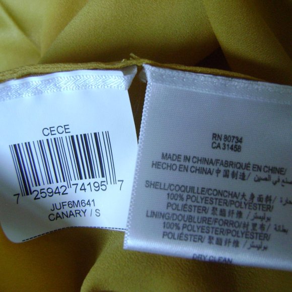 BCBGMaxAzria Gold Pleated One Shoulder Dress, size Small - Picture 5 of 7